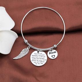 img 1 attached to 🕊️ Remembering Loved Ones: Guardian Angel Loss Jewelry Bracelet - Cherish Beautiful Memories with You Left Me