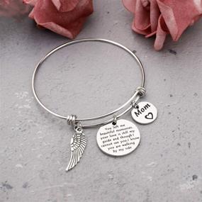 img 2 attached to 🕊️ Remembering Loved Ones: Guardian Angel Loss Jewelry Bracelet - Cherish Beautiful Memories with You Left Me
