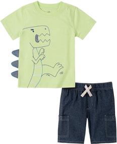 img 1 attached to 👶 Top-Quality Kids Headquarters Baby Shorts: Boys' Khaki Clothing Set Essential