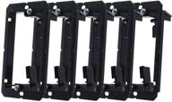 🔌 maxmoral 5pcs 1-gang low voltage mounting bracket: multipurpose drywall mounting solution for telephone wires, network cables, hdmi, coaxial, and speaker cables wall plate logo