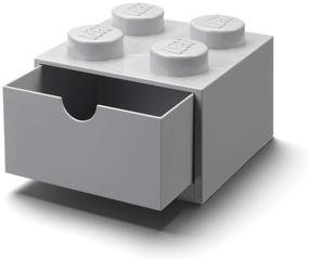 img 1 attached to 🧱 Room Copenhagen Lego Desk Drawer - Stackable Tabletop Storage - 6.2” x 6.2” x 4.5” - Brick 4, Stone Grey (40201733-Parent) - Improved SEO-friendly Title