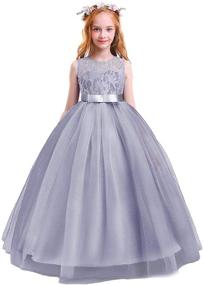 img 4 attached to 👰 OwlFay Wedding Bridesmaid Dresses: Enchanting Princess Attire for Girls