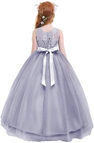 img 3 attached to 👰 OwlFay Wedding Bridesmaid Dresses: Enchanting Princess Attire for Girls