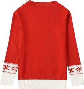 img 3 attached to SSLR Crewneck Reindeer Pullover Christmas Boys' Clothing : Sweaters