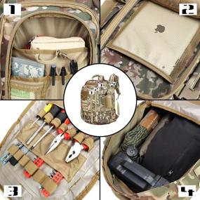 img 1 attached to 🎒 ARMYCAMOUSA Military Tactical Backpack - Army Molle Assault Rucksack for Travel