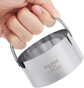 img 3 attached to 🍪 HULISEN Нержавеющая сталь Pastry Scraper, Dough Blender & Biscuit Cutter Набор: Тяжелые инструменты для профессиональной выпечки, эргономичная резиновая ручка, 3-штучный набор