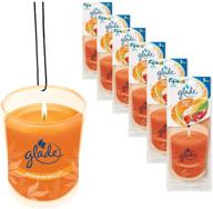 🚘 18 count glade automotive hanging paper air freshener: hawaiian breeze - enhance your driving experience. logo
