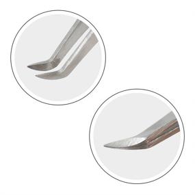 img 2 attached to 🔧 LASHVIEW Eyelash Extension Tweezers with Anti-Slip Anti-Static Grip - Professional Precision Curved Tips, Ideal for Grafting Individual Silk Mink Eyelash Extensions, Stainless Steel Volume Tweezers and Lash Extension Supplies