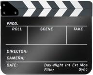 🎬 neewer acrylic 10x12in/25x30cm dry erase director's film clapboard - action scene clapper board slate with white/black sticks logo