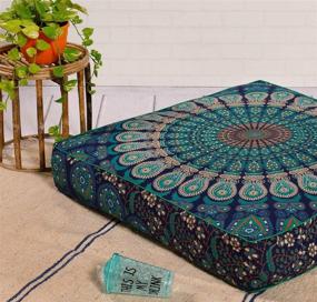 img 2 attached to Square Hippie Mandala Pillow Ottoman