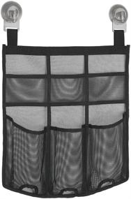 img 4 attached to Innovative iDesign Una Mesh Power Lock Suction Shower Organizer - Convenient and Stylish Bathroom Storage Solution in Black