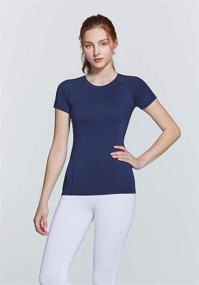 img 1 attached to 🏋️ ATHLIO 3 Pack Women's Short Sleeve Workout Shirts: Stay Dry & Stylish with Moisture Wicking Sports Tops for Running, Exercise, and Gym