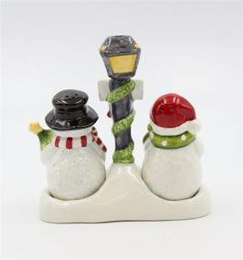 img 1 attached to ❄️ Snowman Salt and Pepper Shaker Set with Toothpick Holder by Cosmos Gifts