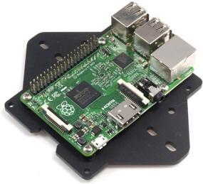 img 3 attached to 🔲 C4Labs Zebra Монтажная пластина VESA - Акрил - Черный | Совместим с Raspberry Pi 4 B, 3B+, 3, Pi 2 и Pi B+ Arduino