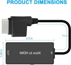 img 1 attached to 🎮 Xbox 360 HDMI Converter - High Definition Link Cable for Xbox 360, Xbox 360 to HDMI Support 720P / 1080P. Compatible with Xbox 360 and Xbox 360 Slim.