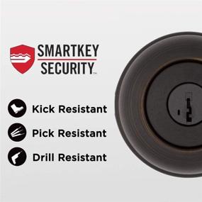 img 2 attached to Kwikset Juno Entry Knob with SmartKey - Venetian Bronze (97402-737)