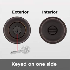 img 3 attached to Kwikset Juno Entry Knob with SmartKey - Venetian Bronze (97402-737)