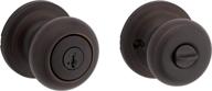 kwikset juno entry knob with smartkey - venetian bronze (97402-737) logo