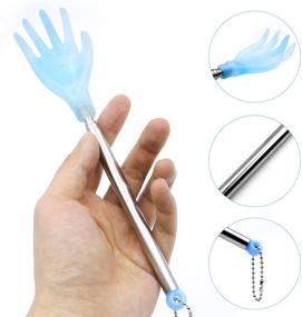 img 2 attached to Portable Back Scratchers for Adults: Unique Finger-Like Design, 5 Pack, Extendable 17.5” Long with Telescoping Handle - Easy Itch Relief for Men and Women