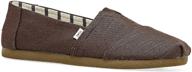 toms men's alpargata dark denim shoes - loafers & slip-ons for men logo