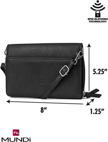 img 2 attached to Stylish Leather Mundi Crossbody Travel Handbag for Women - Handbags, Wallets, and Crossbody Bags