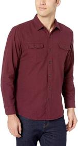 img 2 attached to Burgundy Men's Clothing and Shirts: Amazon Essentials Regular Fit Long Sleeve Collection
