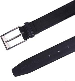 img 2 attached to Leather Jeans Grain Heavy Casual Men's Accessories for Belts