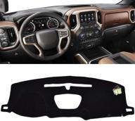 🚗 xukey dashboard cover for chevrolet silverado 1500 gmc sierra 1500 denali sle slt 2019 2020: high-quality dash mat pad & sun shade logo