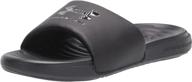 under armour graphic sandal black: sleek style and optimal comfort for your feet logo