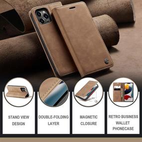 img 3 attached to SINIANL Leather Case For IPhone 13 Pro Case Wallet Cell Phones & Accessories