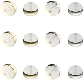 img 4 attached to KMEOSCH Soft Silicone Earring Backs Stopper - Convenient Rubber Backs for Studs, Hooks, and Hoops - Clear Silicone with Silver & Gold Color Options