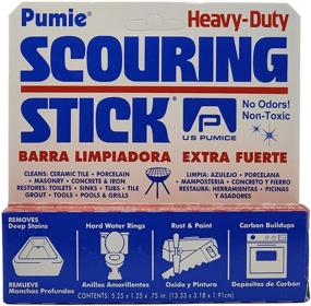 img 2 attached to 🧽 U.S. Pumice 1001 Pumie Scouring Stick: Heavy Duty Stain, Rust, and Carbon Remover - (4 Pack)