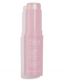 img 4 attached to 💆 TULA Skin Care Rose Glow & Get It Cooling & Brightening Eye Balm - Dark Circle Under Eye Treatment, Instant Hydration and Brightening for Undereye Area, On-the-Go Solution, 0.35 oz.