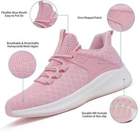 img 2 attached to 👟 Enhance Performance with AKK Women's Lightweight Gym Mesh Sneakers for Running and Training - Non-Slip, Durable, and Breathable Sports Shoes for Outdoor Activities