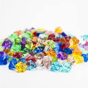 img 3 attached to 💎 Huji Acrylic Pirate Bulk Colored Jewels Gems Faux Diamond Crystals - Table Decorations, Vase Fillers, Wedding or Birthday Decor, Party Favors in Assorted Colors - Perfect for Arts, Crafts, and More (Pack of 1)