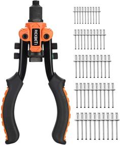 img 4 attached to 🔧 REXBETI 10.5-Inch Hand Rivet Gun: Heavy Duty Tool with 5 Replaceable Heads, Ideal for Repair and DIY Projects