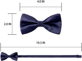 img 3 attached to 👔 Trendy WELROG Kids Boys Silk Ties: Must-have Bow Ties for Boys' Accessories