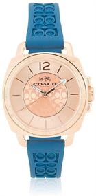 img 1 attached to 💎 Кварцевые наручные часы Coach для женщин в мини-бойфренде с синим ремешком и розовым покрытием - 14502095: стильный и шикарный аксессуар для современной женщины.