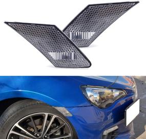 img 4 attached to 🔦 Clear Lens Front Side Marker Lamp Housings for 2013-2020 Subaru BRZ, 2013-2016 Scion FR-S, 2017-up Toyota 86 - OEM Amber Sidemarker Replacement by iJDMTOY