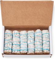 🌿 6 pack white sage smudge sticks: effective energy cleansing & smudging solution - bulk/wholesale, sustainably grown logo