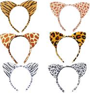 enchanting 6pcs woodland creatures cat ear headbands: perfect cosplay accessories for kids' forest-themed parties and halloween costumes! логотип