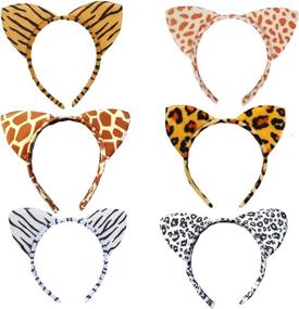 img 1 attached to Enchanting 6pcs Woodland Creatures Cat Ear Headbands: Perfect Cosplay Accessories for Kids' Forest-themed Parties and Halloween Costumes!