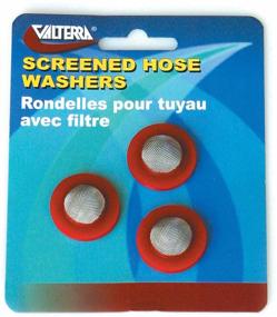 img 1 attached to Valterra W1526VP Screened Hose Washers (Red, Pack of 3): High-quality and Efficient Filters for Clean Water Flow