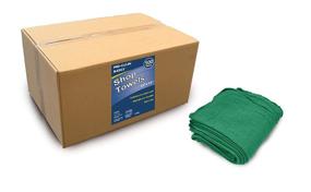 img 2 attached to Premium Heavy Duty Green Cleaning Shop Towels, Commercial Grade, Reusable 100% Cotton - Pro-Clean Basics A21841