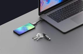 img 1 attached to 🔌 inCharge 6: Всеобъемлющий шестипортовый ключ-кабель для Apple iPhone, USB, USB-C, Micro USB – Меркурий-серый.