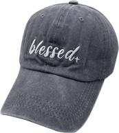 🧢 waldeal women's embroidered dad hat: vintage washed adjustable baseball cap for men & women logo