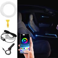 🚗 enhance your car's interior with kikimo universal led lights - 16 million colors, app control, and fiber optic technology included! logo