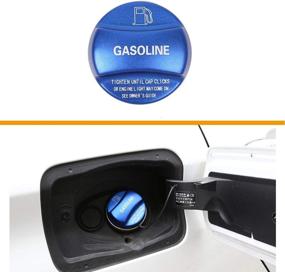 img 4 attached to Aluminum Alloy Gasoline Fuel Cover Exterior Accessories