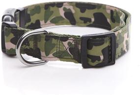 img 3 attached to 🐶 Taida 1-Inch Wide Nylon Camouflage Adjustable Dog Collar for Large and Medium Dogs - Durable and Reliable