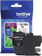 🖨️ brother printer high yield ink cartridge – lc3013bk – up to 400 pages in black (standard size) logo